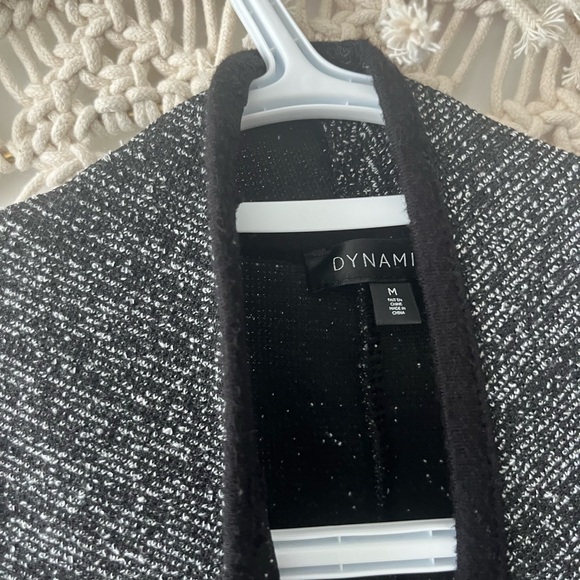 Dynamite Black and White Tweed Cardigan - Picture 2 of 2